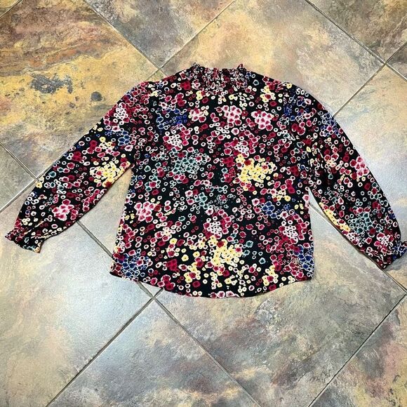 Adrienne Vittadini Floral Mock Turtleneck Large - Picture 6 of 14